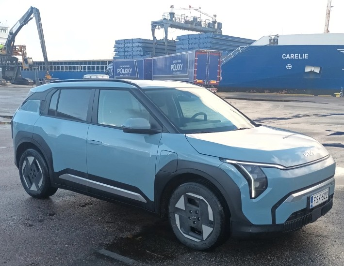 Kia 2025 sähköauto Finnpilotin kuljetuskalusto